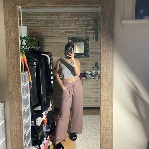 mauve comfy pants